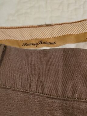 Tommy Bahama Cream Pants with Burgundy Label